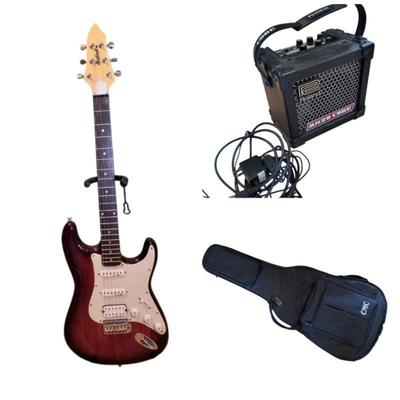 2009 Huntington Lace Electric Guitar & Roland Micro Cube