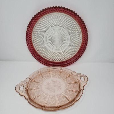 Glass Platters & Relish Dish Variety