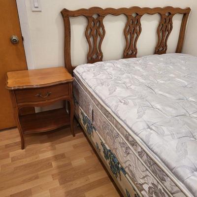 Full Size Infinite Dreams Mattress with Headboard & Dixie Side Table