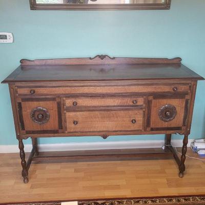 Antique North Western Cabinet Co Buffet Sideboard