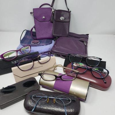 Women's Accessories - Coach Wristlet, Crossbody Bags & Glasses/Cases