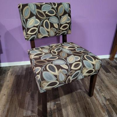 Harmony Home Leaf Pattern Upholstered Side Chair