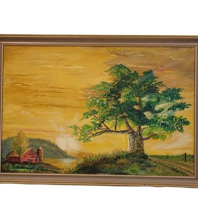Original Oil Painting Signed KEN 77