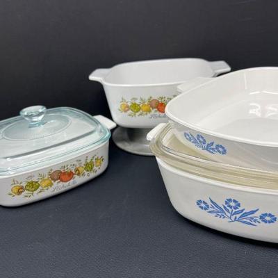 L'Echalote & Cornflower Corningware Baking Dishes