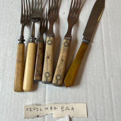 Sale Photo Thumbnail #116: Civil War Flatware