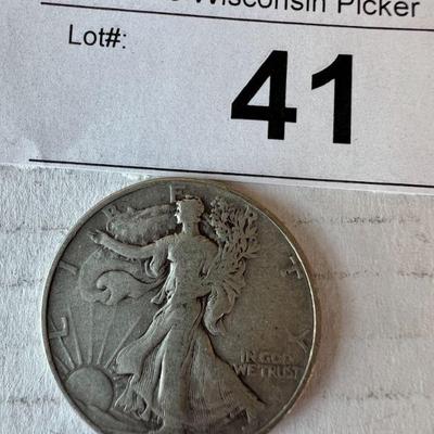 Sale Photo Thumbnail #40: Walking Liberty Half Dollar