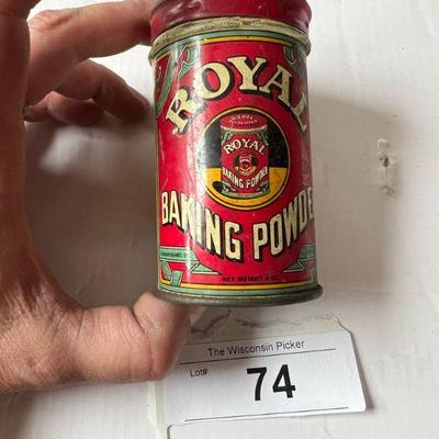 Royal Baking Power Tin Antique Kitchen