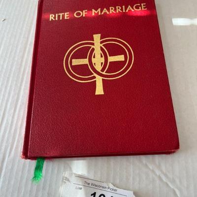 Catholic Rite of Marriage Book