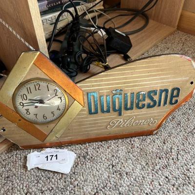Duquesne Advertising Clock