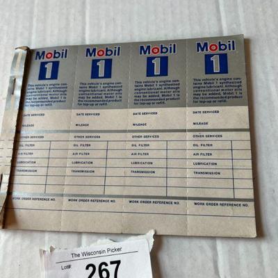 Mobil 1 Service Ticket Book
