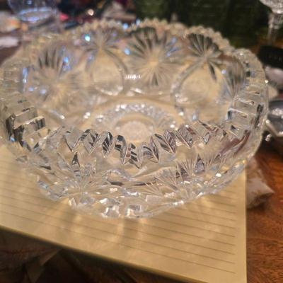 Signed Libbey Brilliant crystal bowl