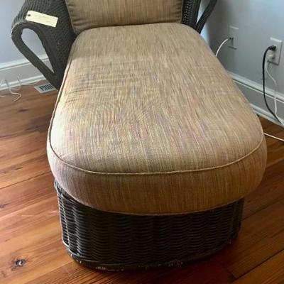 wicker chaise $295