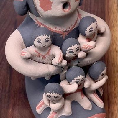 L. Lucern, Jemez NM Pottery 7" Story Teller Doll