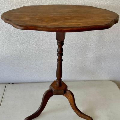 Vintage Wood Drop Front Pie Table (as Is) 