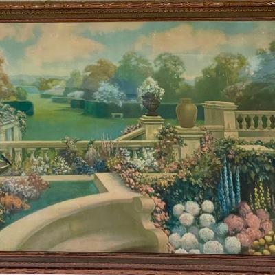 R. Atkinson Fox Print - The Master Art Publishers Decorative Wood Frame With Hanger 