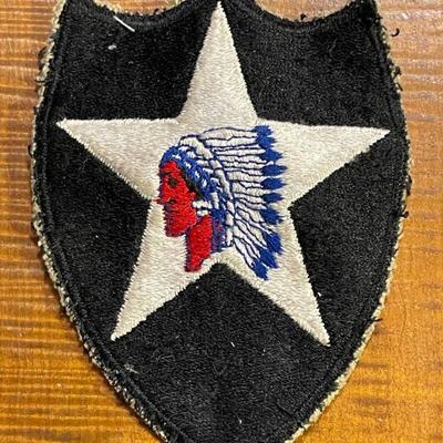 U S Army 2nd Infantry Division Military WWII Patch 