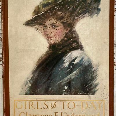 1909 Girls Of To-Day Book By Clarence F Underwood 