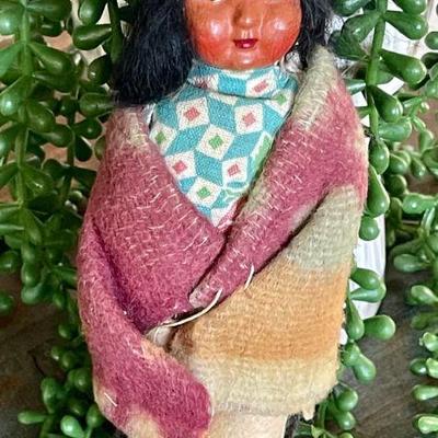1930's Skookum Bully Good 6.5 Inch Indian Doll 