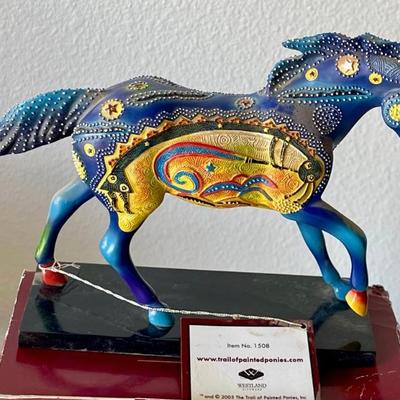 The Trail Of Painted Ponies 1508 Kokopelli Pony 2005 By Joel Nakamura Number 4517 In Original Box 