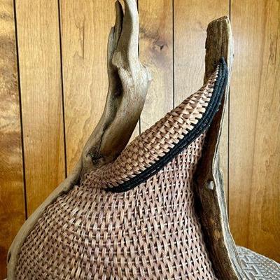 Stunning Mary Hettmansperger Hand Woven Multi Media Art Basket 