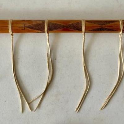 Native American Flute Sagundai 1985 Hand Carved 
