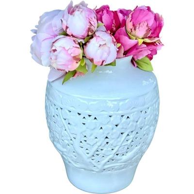 Blanc de Chine Reticulated Vase