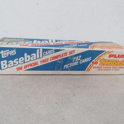 1992 Topps Baseball 792-Card Set - Sealed