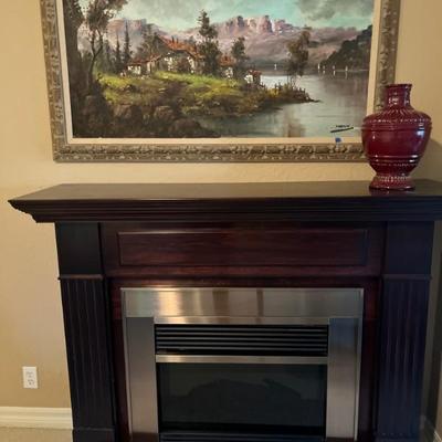 MANTEL 500 BTU FIREPLACE
MOVEABLE