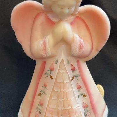Fenton 100th Anniversary Burmese Glass Angel