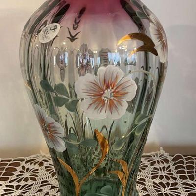 Fenton Gold Rubina Vente Vase