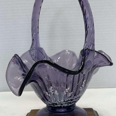 Sale Photo Thumbnail #38: Fenton Violet Basket