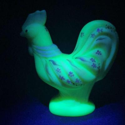 Fenton Art Glass Burmese Rooster