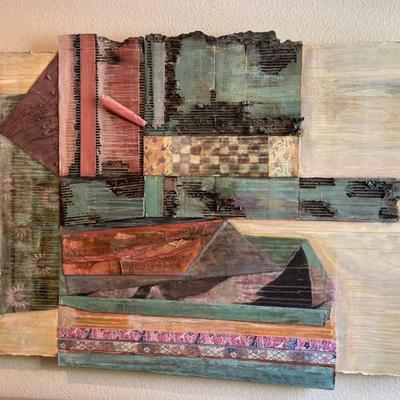 Mixed Media Collage Stanley Grosse $550