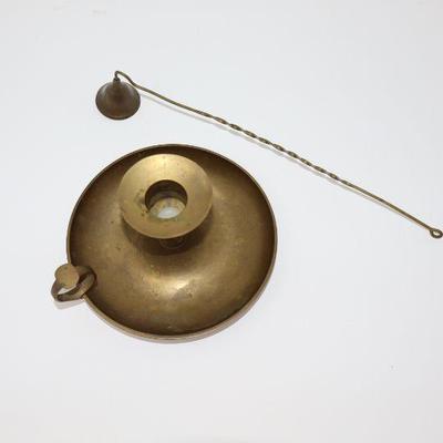 Brass Chamberstick & Snuffer