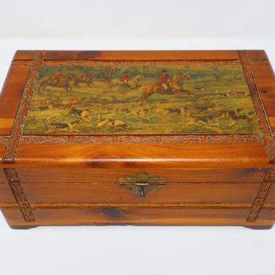 Cedar Lithograph Keepsake Box
