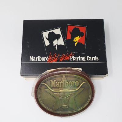 Playing Cards & Belt Buckle