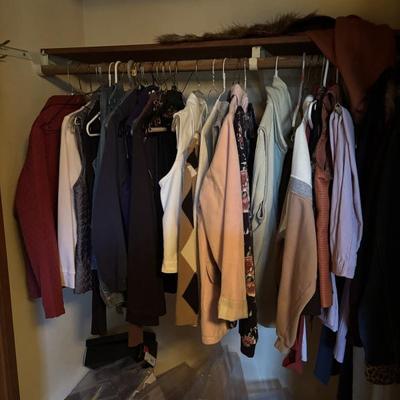 Lots of ladies clothes, mostly size medium