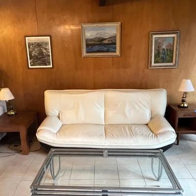 VINTAGE ITALIAN LEATHER COUCH