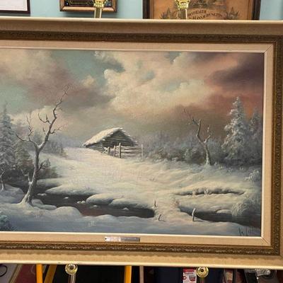 Le VELLE OIL ON CANVAS
