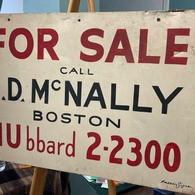 TIN SIGN