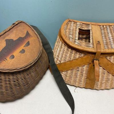 WICKER FISHING BASKETS