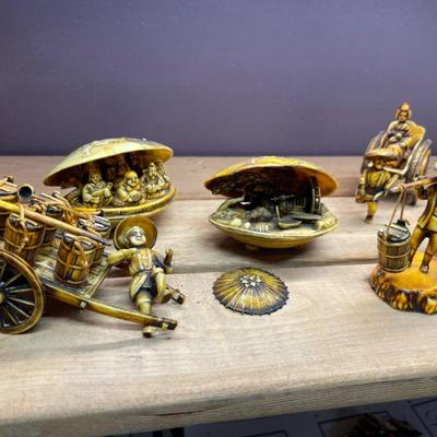 CARVED SHELL DIORAMA