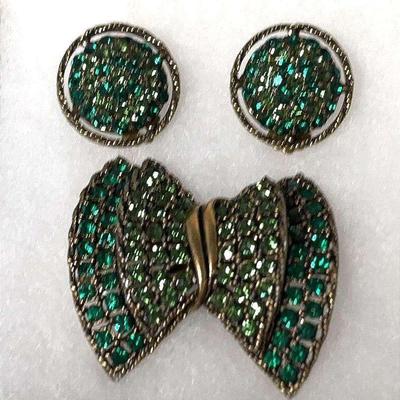 Weiss brooch earrings