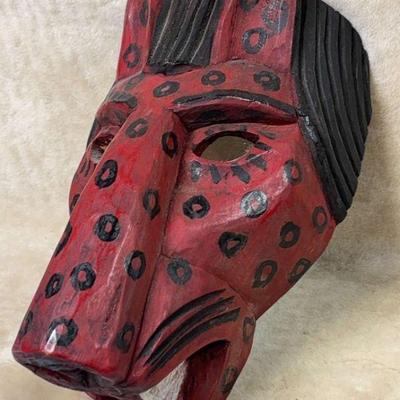 Wood folk art mask