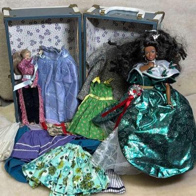 1987 mattel holiday barbie with clothing trunk