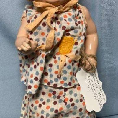 1930s american character petite doll with original clothing and shoes