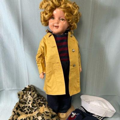 25 ideal shirley temple composition doll with additional clothes