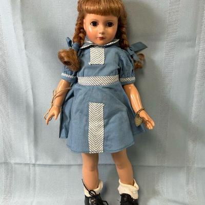 Repro of 1930 effanbee american child “gloria ann” doll w: coa