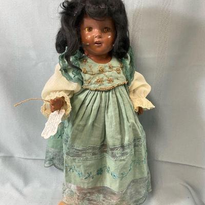 21 rare african american composite & stuffed doll
