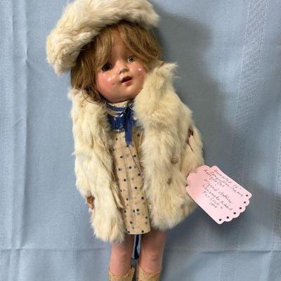 Antique unmarked composition doll